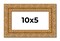 Panoramic Contemporary Gold Picture Frame - UV Acrylic, Foam Board Backing, Hanging Hardware